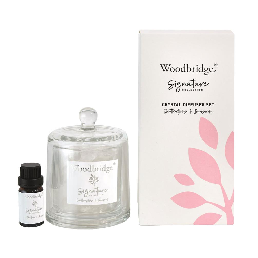 Woodbridge Butterflies on Daisies Crystal Oil Diffuser Set £13.49